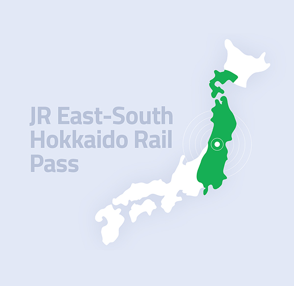 Pase para el ferrocarril JR East-South Hokkaido